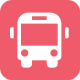 Bus Icon rot Linie 28